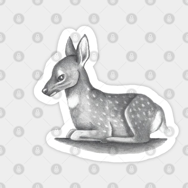 Fawn Sticker by Tanisha Vidale